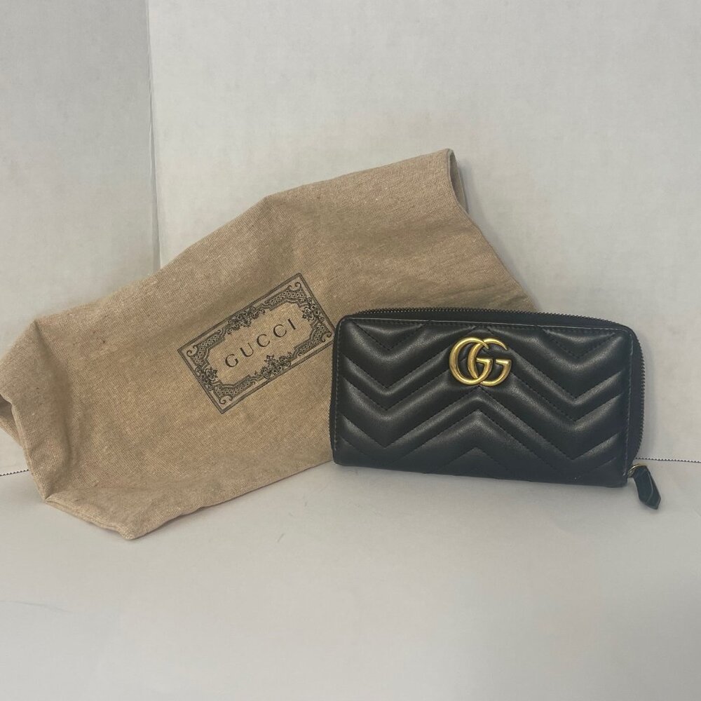 Gucci GG Marmont Zip Around Wallet